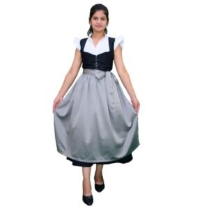 Authentic Long Dirndl Dress For Oktoberfest 005 (1)