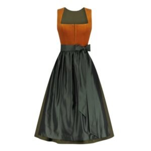 Beautiful Orange German Female Dirndl 0012